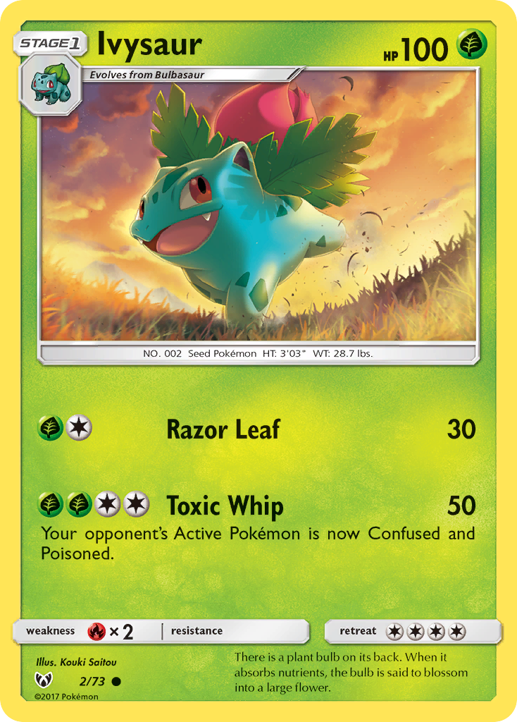 Ivysaur (2/73) [Sun & Moon: Shining Legends] | L.A. Mood Comics and Games