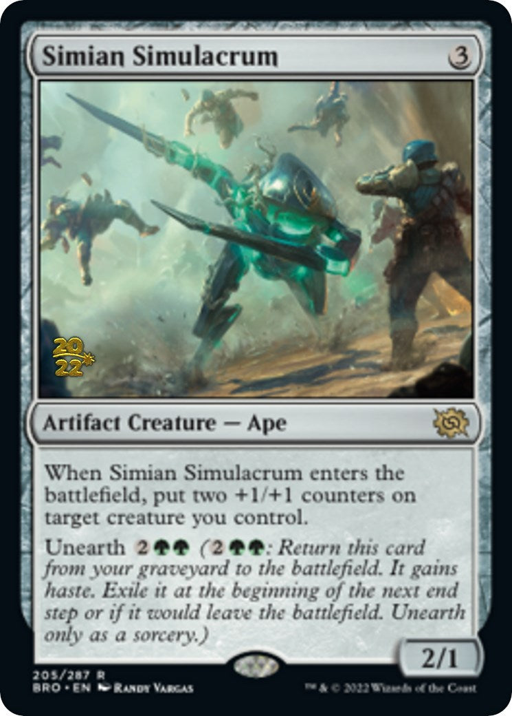 Simian Simulacrum [The Brothers' War Prerelease Promos] | L.A. Mood Comics and Games
