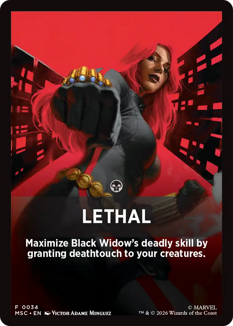 Lethal Theme Card [Marvel Super Heroes Commander] | L.A. Mood Comics and Games