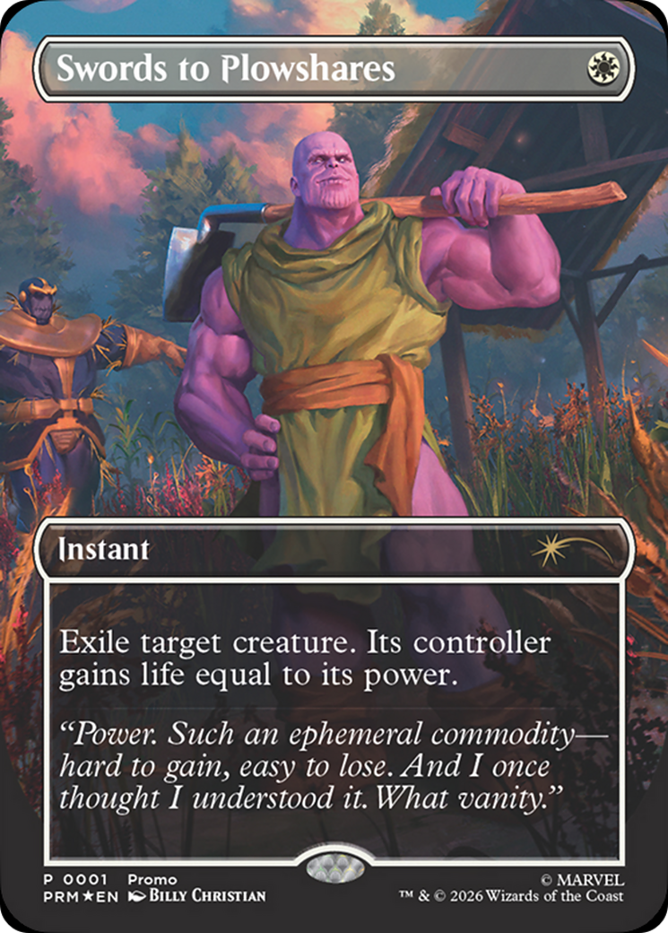 Swords to Plowshares (Borderless) (Magazine Insert) [Media Promos] | L.A. Mood Comics and Games
