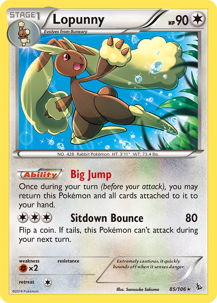 Lopunny (85/106) [XY: Flashfire] | L.A. Mood Comics and Games