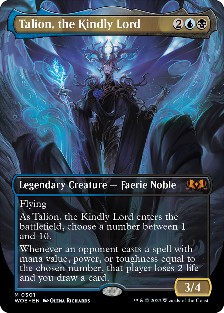 Talion, the Kindly Lord (Borderless Alternate Art) [Wilds of Eldraine] | L.A. Mood Comics and Games