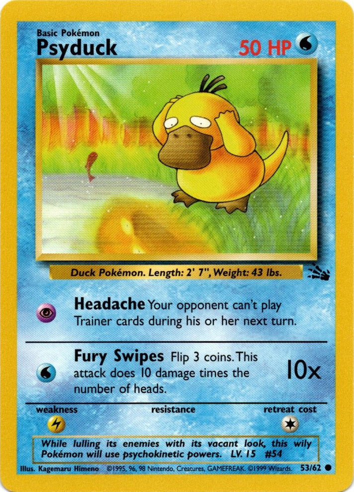 Psyduck (53/62) [Fossil Unlimited] | L.A. Mood Comics and Games