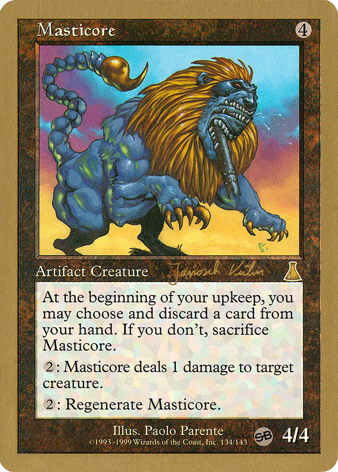 Masticore (Janosch Kuhn) (SB) [World Championship Decks 2000] | L.A. Mood Comics and Games