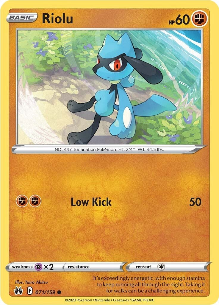 Riolu (071/159) [Sword & Shield: Crown Zenith] | L.A. Mood Comics and Games
