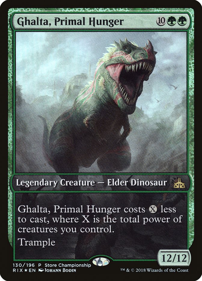 Ghalta, Primal Hunger (Store Championship) (Full Art) [Rivals of Ixalan Promos] | L.A. Mood Comics and Games