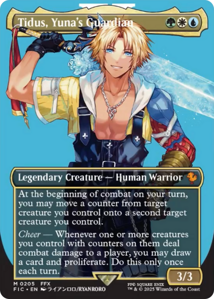 Tidus, Yuna's Guardian (Borderless) [FINAL FANTASY Commander] | L.A. Mood Comics and Games