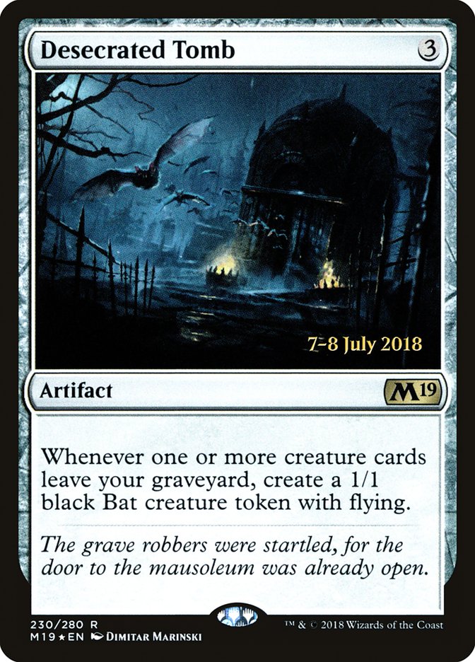 Desecrated Tomb [Core Set 2019 Prerelease Promos] | L.A. Mood Comics and Games