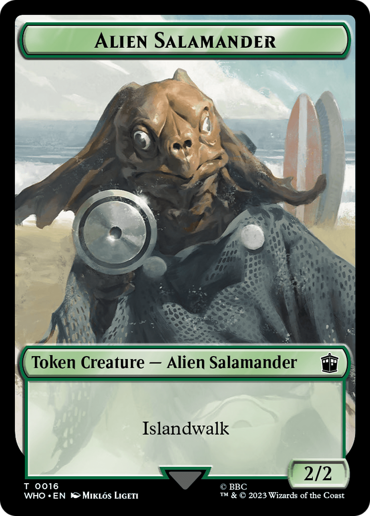 Alien Salamander // Mutant Double-Sided Token [Doctor Who Tokens] | L.A. Mood Comics and Games