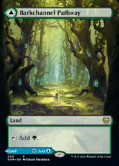 Barkchannel Pathway // Tidechannel Pathway (Borderless Alternate Art) [Kaldheim] | L.A. Mood Comics and Games