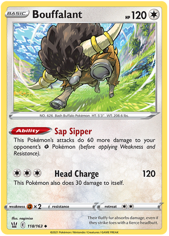 Bouffalant (118/163) [Sword & Shield: Battle Styles] | L.A. Mood Comics and Games