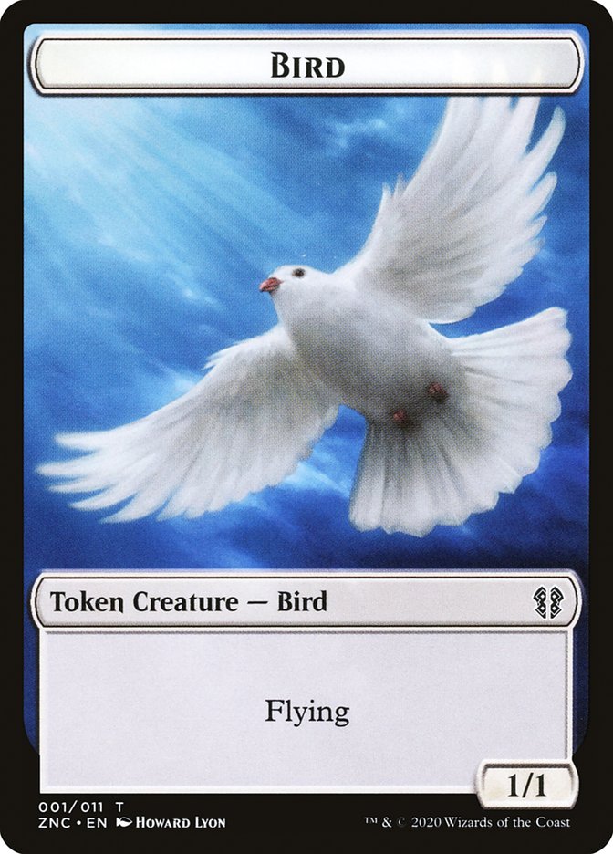 Bird // Kor Ally Double-Sided Token [Zendikar Rising Commander Tokens] | L.A. Mood Comics and Games