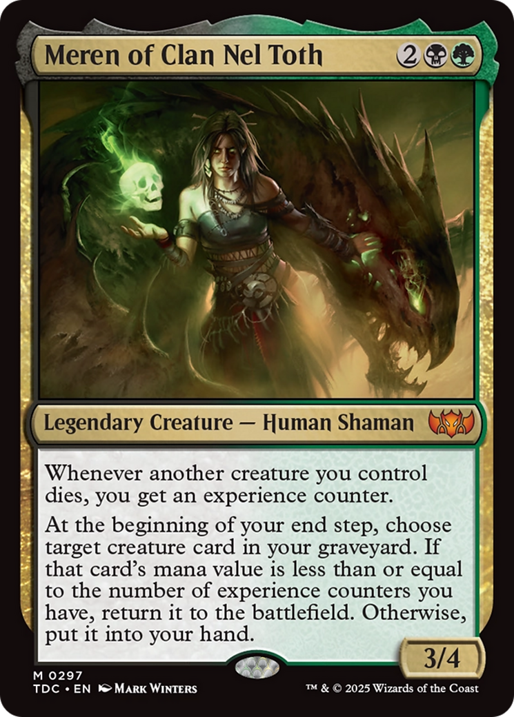 Meren of Clan Nel Toth [Tarkir: Dragonstorm Commander] | L.A. Mood Comics and Games