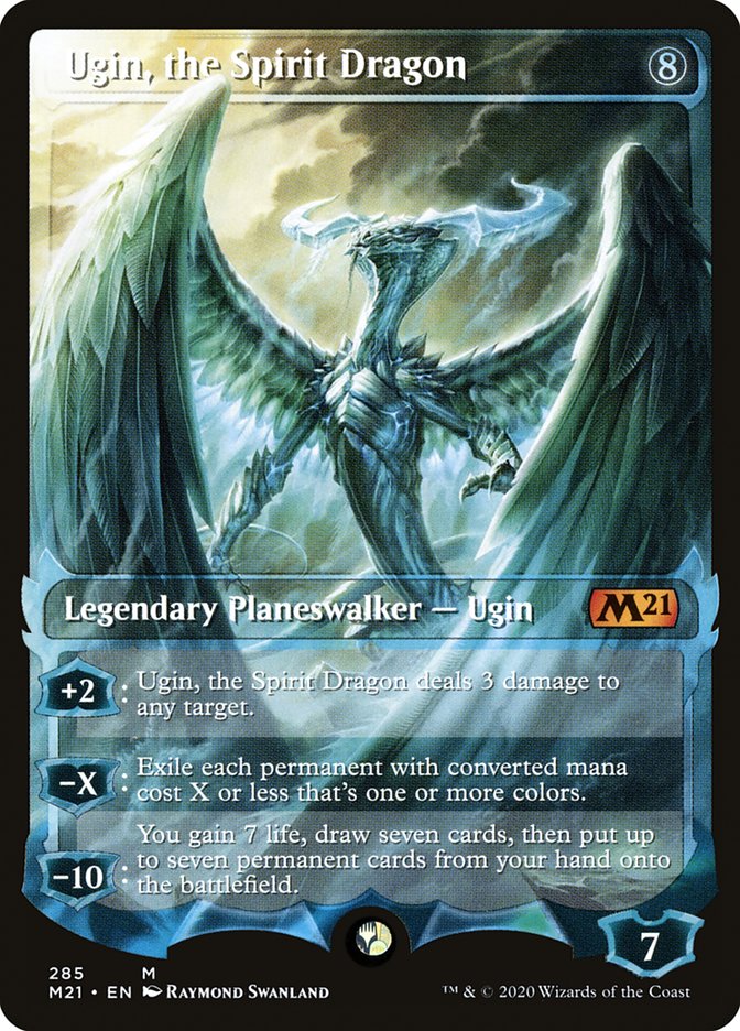 Ugin, the Spirit Dragon (285) (Extended Art) [Core Set 2021] | L.A. Mood Comics and Games