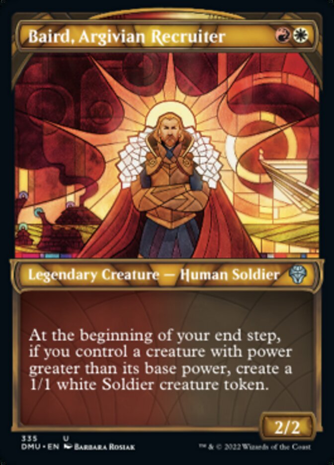 Baird, Argivian Recruiter (Showcase Textured) [Dominaria United] | L.A. Mood Comics and Games