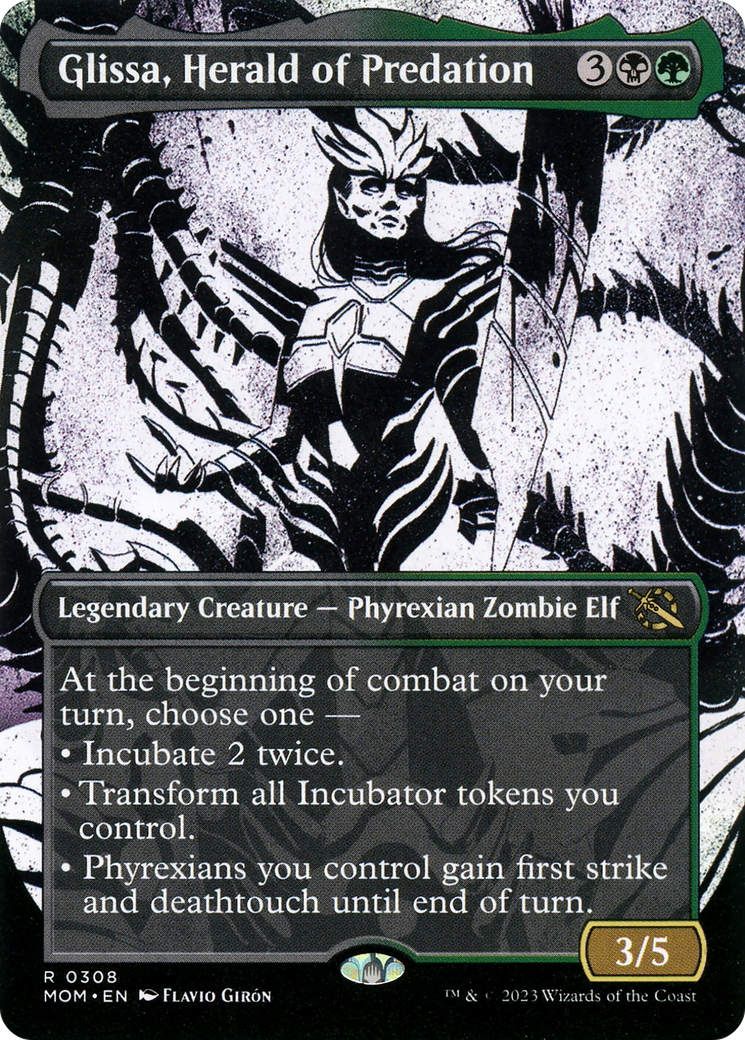 Glissa, Herald of Predation (Showcase Planar Booster Fun) [March of the Machine] | L.A. Mood Comics and Games