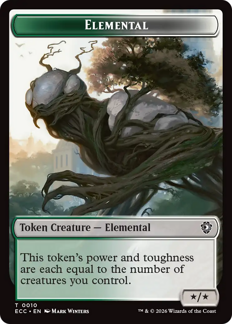 Copy // Elemental (0010) Double-Sided Token [Lorwyn Eclipsed Tokens] | L.A. Mood Comics and Games