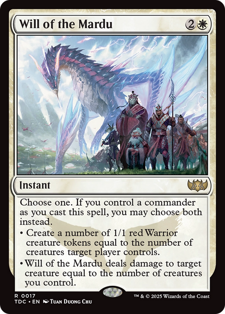 Will of the Mardu [Tarkir: Dragonstorm Commander] | L.A. Mood Comics and Games