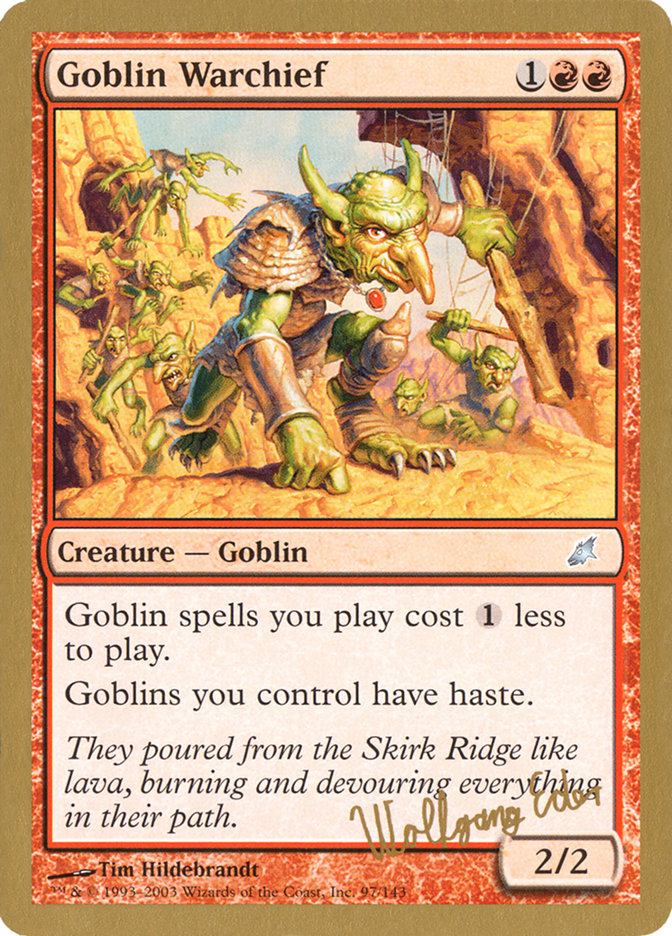 Goblin Warchief (Wolfgang Eder) [World Championship Decks 2003] | L.A. Mood Comics and Games