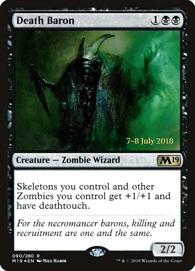 Death Baron [Core Set 2019 Prerelease Promos] | L.A. Mood Comics and Games