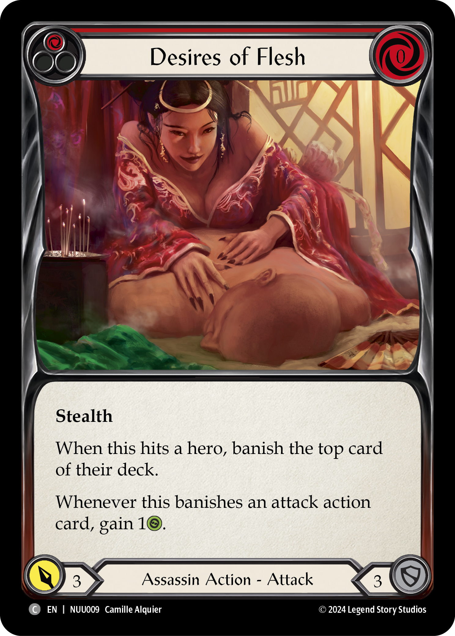 Desires of Flesh (Red) [NUU009] (Part the Mistveil Nuu Blitz Deck) | L.A. Mood Comics and Games
