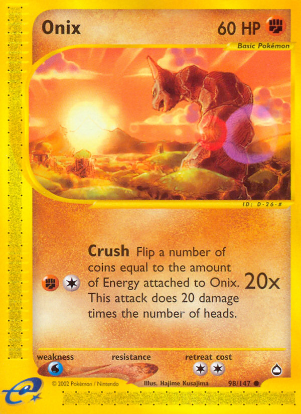 Onix (98/147) [Aquapolis] | L.A. Mood Comics and Games