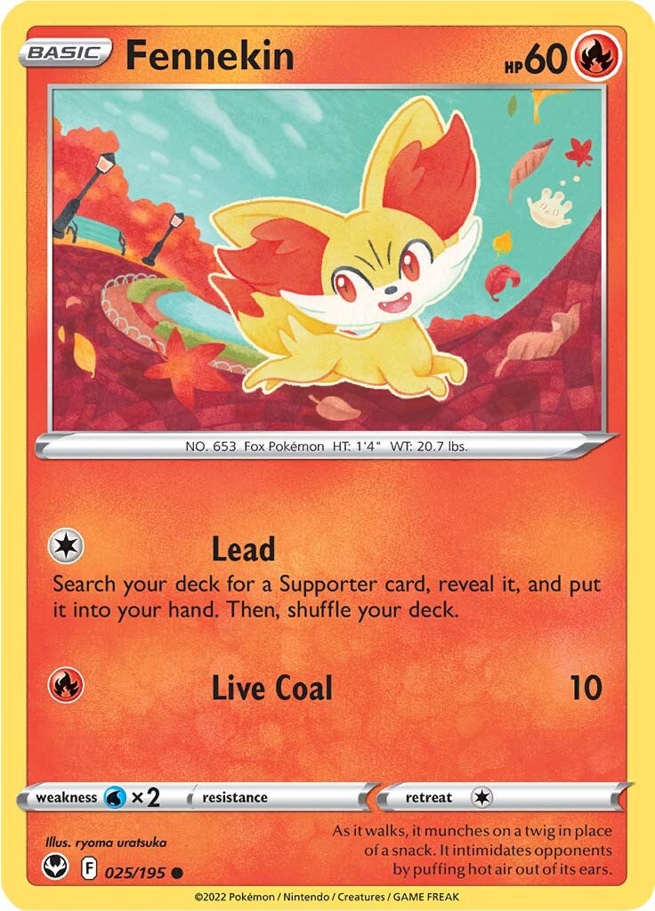 Fennekin (025/195) [Sword & Shield: Silver Tempest] | L.A. Mood Comics and Games