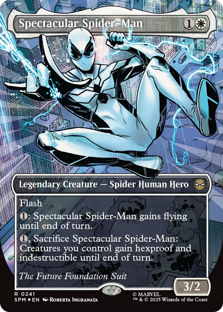Spectacular Spider-Man (0241) (Borderless) (Textured Foil) [Marvel's Spider-Man] | L.A. Mood Comics and Games