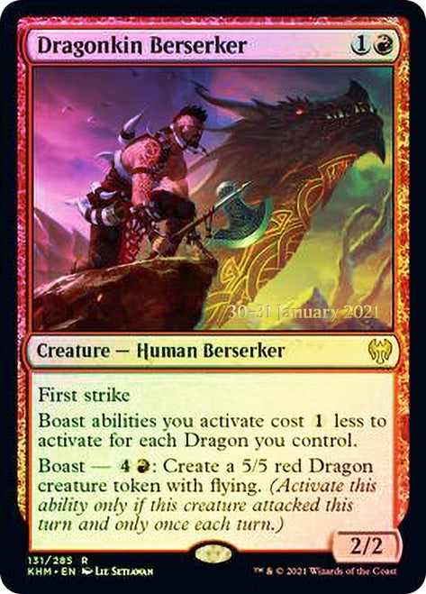 Dragonkin Berserker [Kaldheim Prerelease Promos] | L.A. Mood Comics and Games