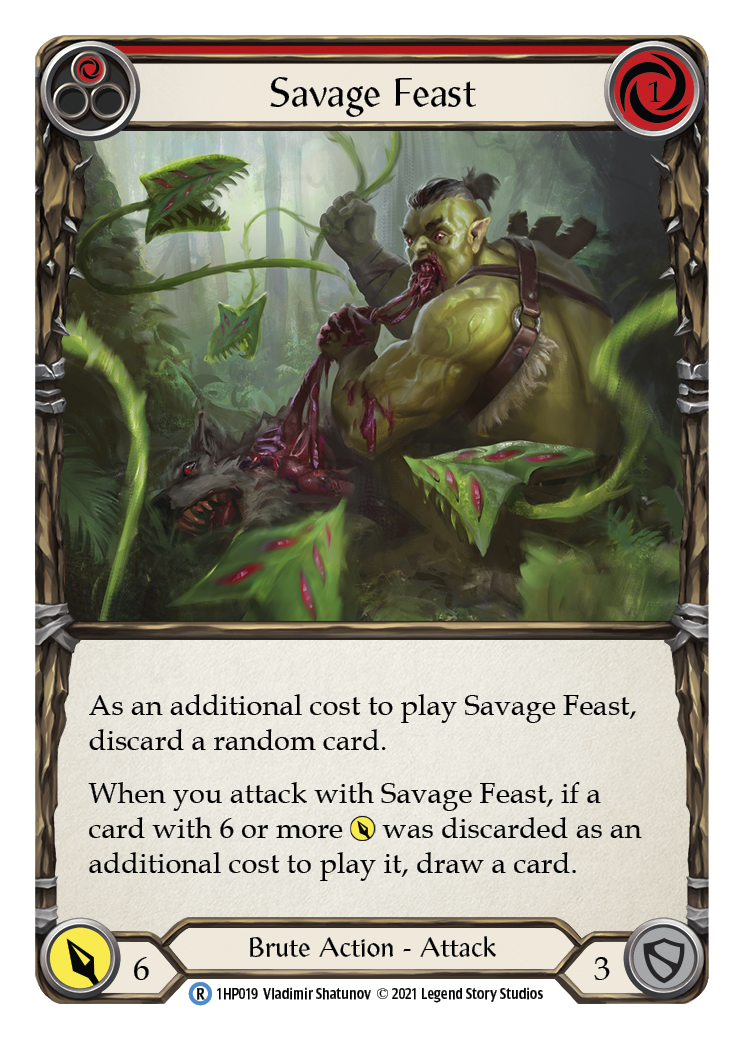 Savage Feast (Red) [1HP019] (History Pack 1) | L.A. Mood Comics and Games