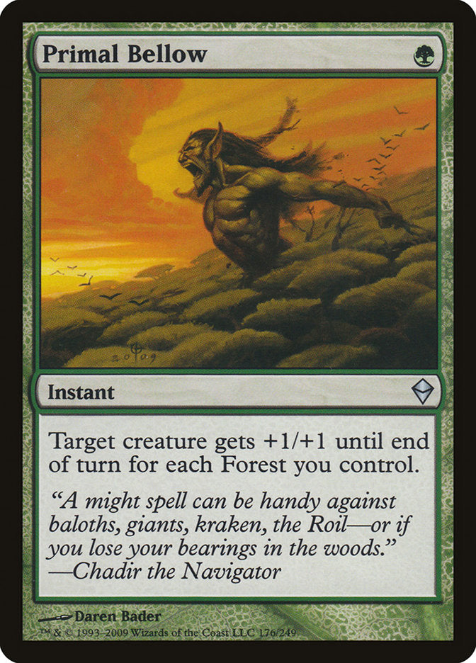 Primal Bellow [Zendikar] | L.A. Mood Comics and Games