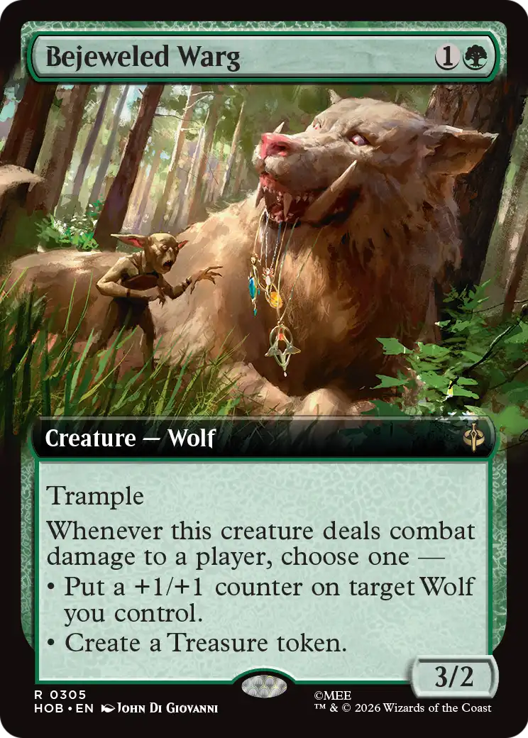 Bejeweled Warg (Extended Art) [The Hobbit] | L.A. Mood Comics and Games