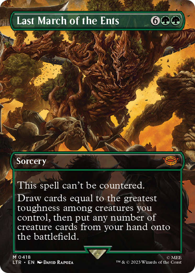 Last March of the Ents (Borderless Alternate Art) [The Lord of the Rings: Tales of Middle-Earth] | L.A. Mood Comics and Games