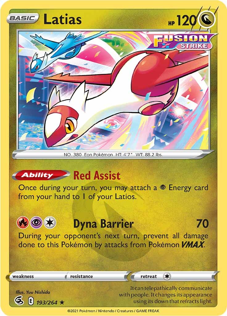 Latias (193/264) [Sword & Shield: Fusion Strike] | L.A. Mood Comics and Games