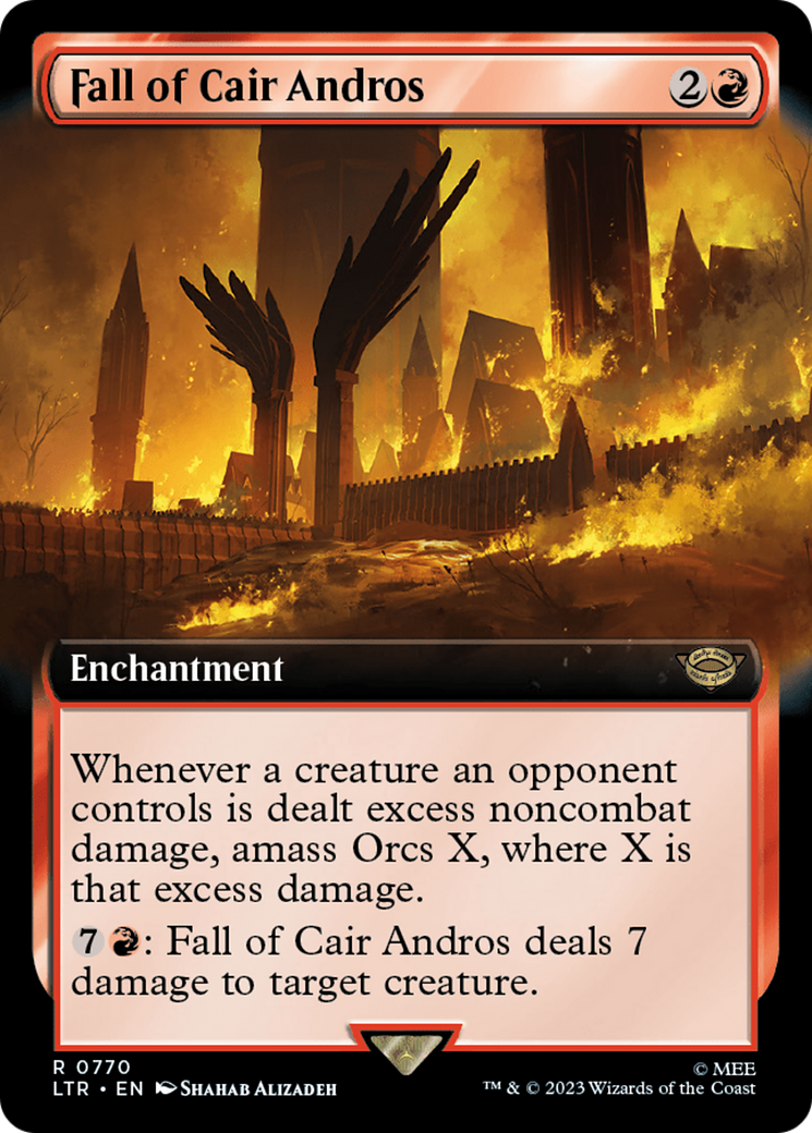 Fall of Cair Andros (Extended Art) (Surge Foil) [The Lord of the Rings: Tales of Middle-Earth] | L.A. Mood Comics and Games