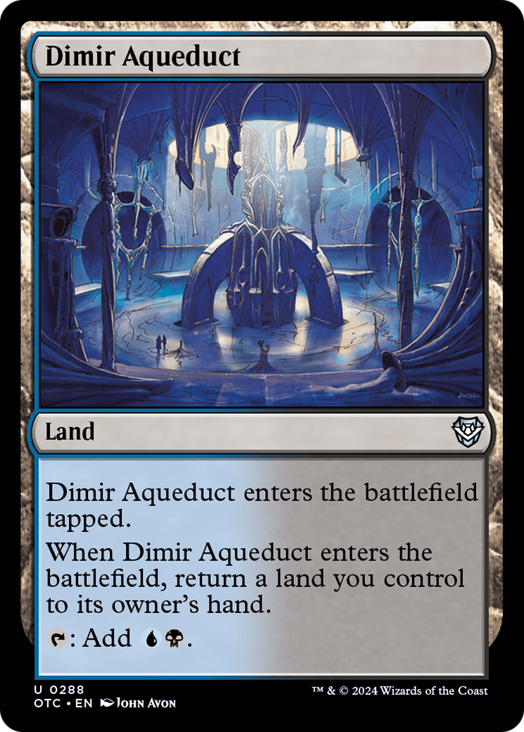 Dimir Aqueduct [Outlaws of Thunder Junction Commander] | L.A. Mood Comics and Games