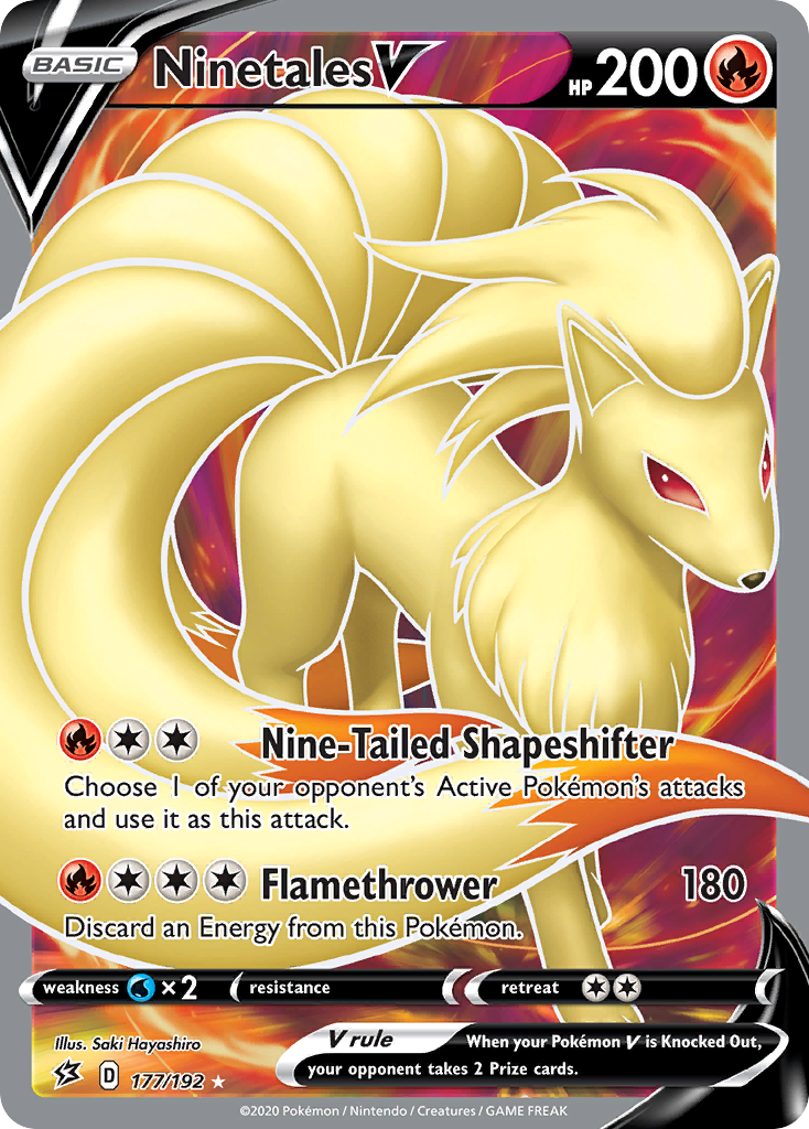 Ninetales V (177/192) [Sword & Shield: Rebel Clash] | L.A. Mood Comics and Games