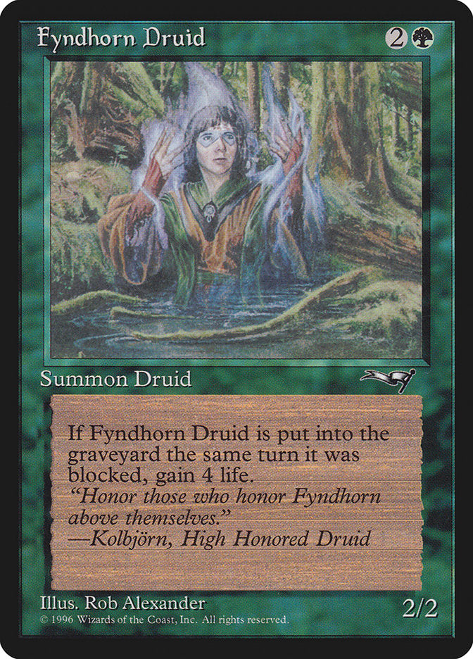 Fyndhorn Druid (Blue Flames) [Alliances] | L.A. Mood Comics and Games