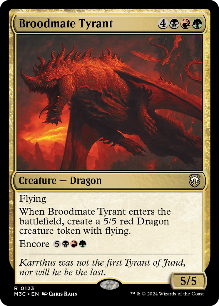 Broodmate Tyrant (Extended Art) (Ripple Foil) [Modern Horizons 3 Commander] | L.A. Mood Comics and Games