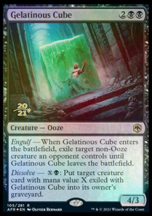 Gelatinous Cube [Dungeons & Dragons: Adventures in the Forgotten Realms Prerelease Promos] | L.A. Mood Comics and Games