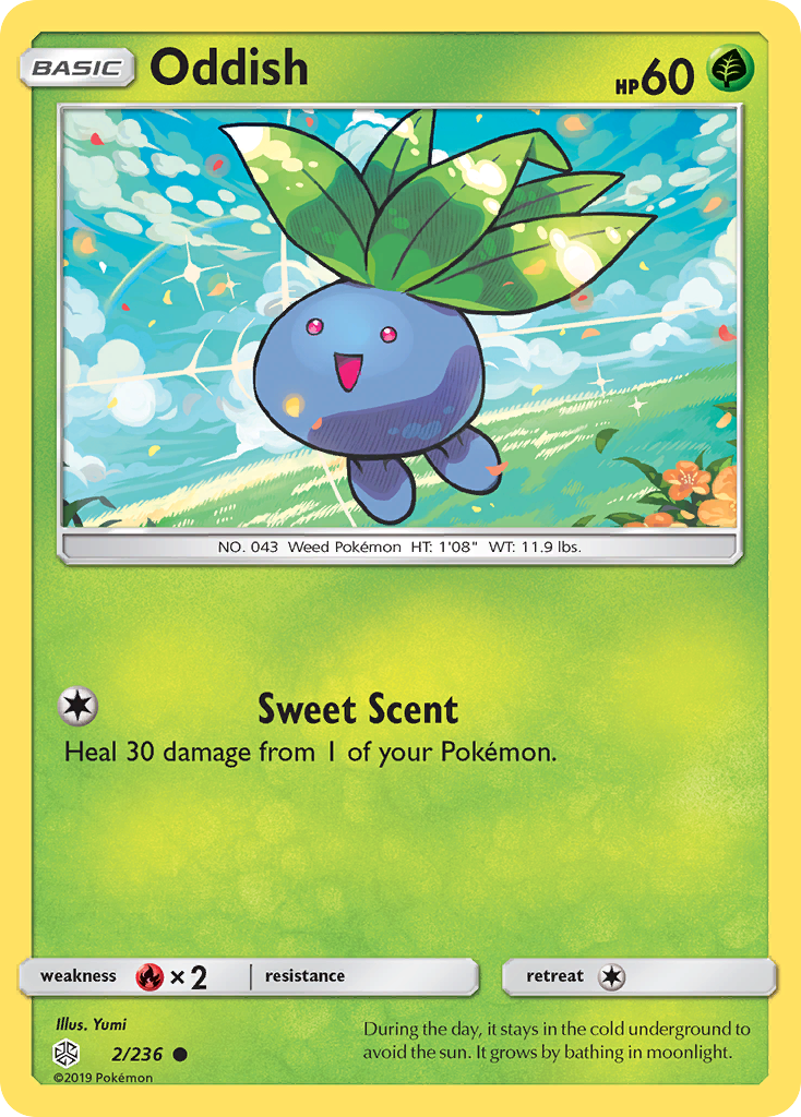 Oddish (2/236) [Sun & Moon: Cosmic Eclipse] | L.A. Mood Comics and Games