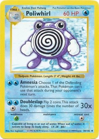 Poliwhirl (38/102) [Base Set Shadowless Unlimited] | L.A. Mood Comics and Games