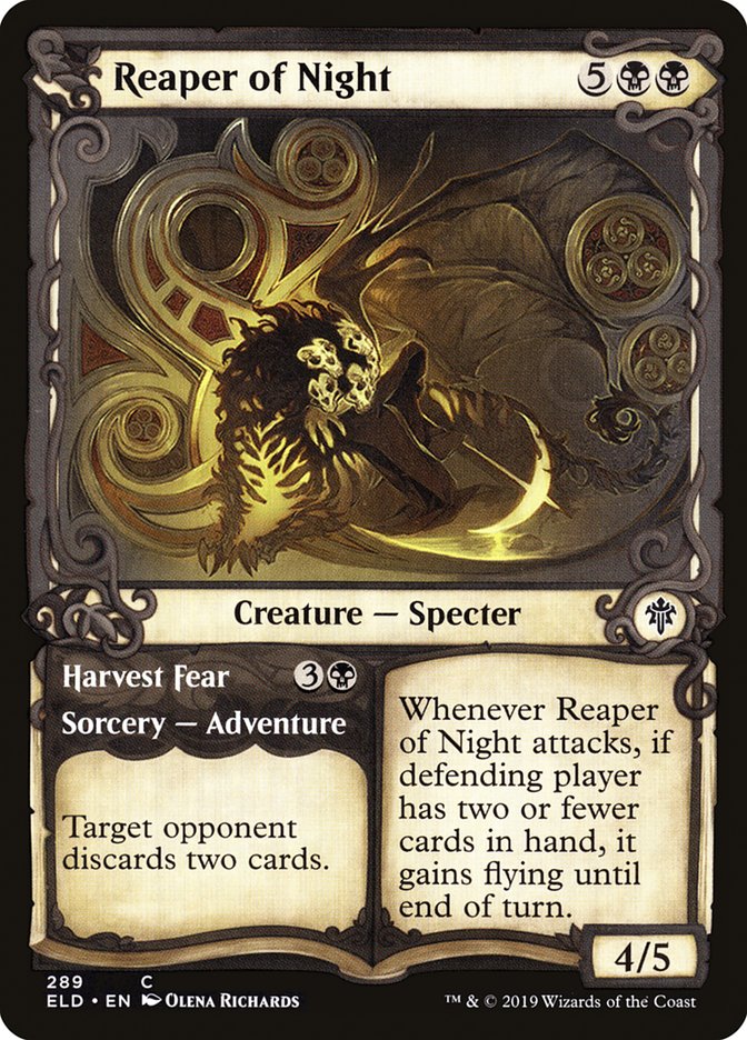 Reaper of Night // Harvest Fear (Showcase) [Throne of Eldraine] | L.A. Mood Comics and Games