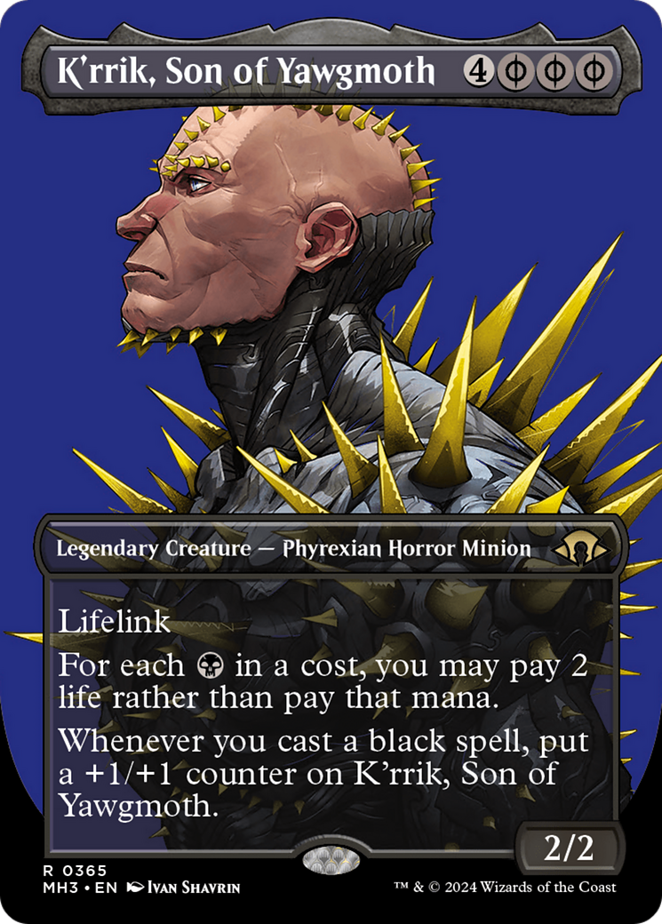 K'rrik, Son of Yawgmoth (Borderless) [Modern Horizons 3] | L.A. Mood Comics and Games