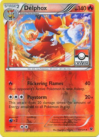Delphox (13/124) (League Promo) [XY: Fates Collide] | L.A. Mood Comics and Games