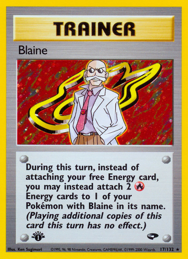 Blaine (17/132) [Gym Challenge 1st Edition] | L.A. Mood Comics and Games