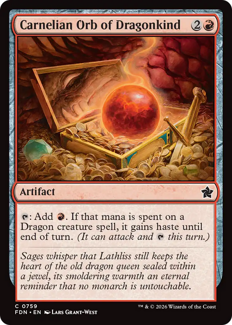 Carnelian Orb of Dragonkind (0759) [Foundations] | L.A. Mood Comics and Games