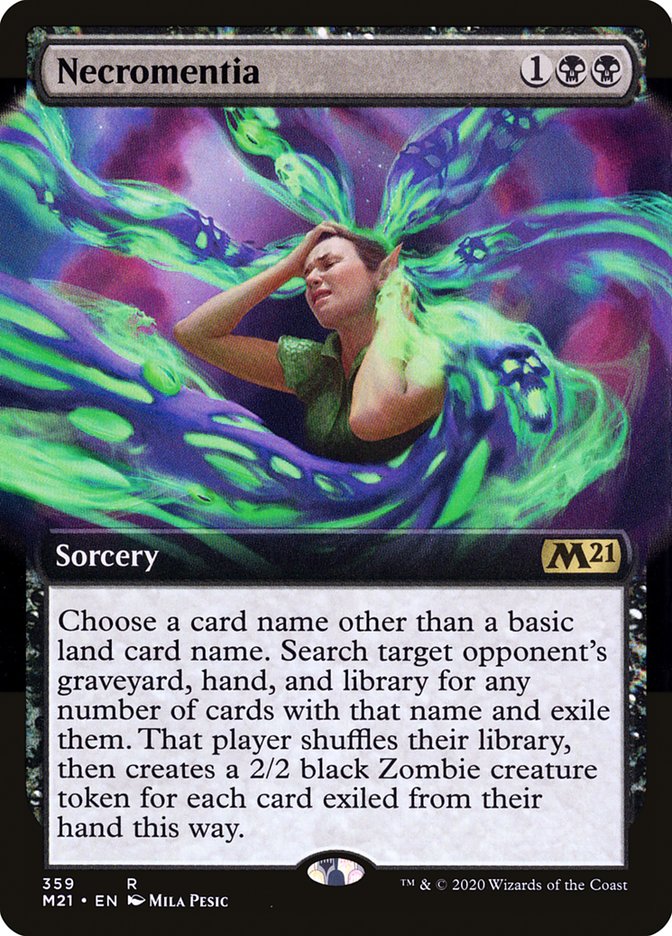 Necromentia (Extended Art) [Core Set 2021] | L.A. Mood Comics and Games