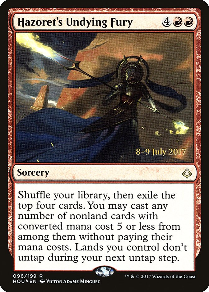 Hazoret's Undying Fury [Hour of Devastation Prerelease Promos] | L.A. Mood Comics and Games