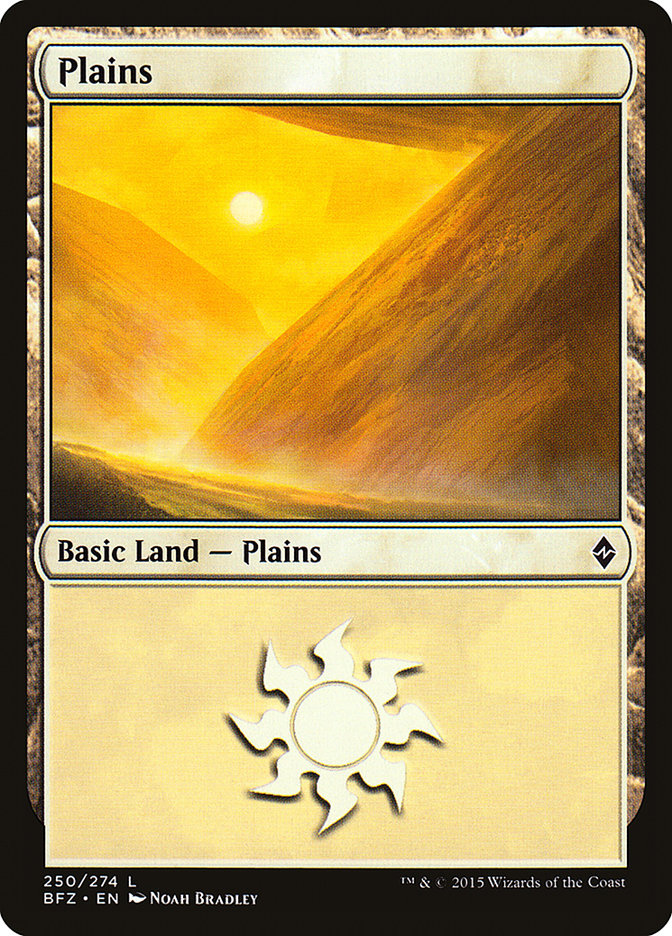 Plains (250) [Battle for Zendikar] | L.A. Mood Comics and Games